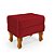 Puff Retro Baú Luiz Xv Capitonê Promoção Vermelho - Imagem 2