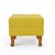 Puff Retro Baú Luiz Xv Capitonê Amarelo - Imagem 3