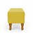 Puff Retro Baú Luiz Xv Capitonê Amarelo - Imagem 4