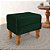 Puff Retro Baú Luiz Xv Capitonê Verde - Imagem 1
