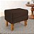 Puff Retro Baú Luiz Xv Capitonê Marrom - Imagem 1