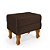 Puff Retro Baú Luiz Xv Capitonê Marrom - Imagem 2