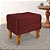 Puff Retro Baú Luiz Xv Capitonê Bordô - Imagem 1
