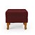 Puff Retro Baú Luiz Xv Capitonê Bordô - Imagem 3