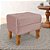 Puff Retro Baú Luiz Xv Capitonê Rose - Imagem 1