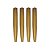 Kit Com 4 Pés Palito Castanhos + Chapinhas De Fixação - Imagem 1