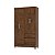 Guarda Roupa Ideal Plus 4 Portas COR:IMBUIA - Imagem 2