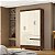 Guarda Roupa Ideal Plus 4 Portas COR:IMBUIA/CHAMP - Imagem 6