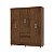 Guarda Roupa Ideal Plus 6 Portas COR:IMBUIA - Imagem 4