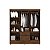 Guarda Roupa Ideal Plus 6 Portas COR:IMBUIA - Imagem 2