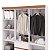 Guarda Roupa Ideal Plus 6 Portas COR:IMBUIA - Imagem 9