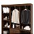 Guarda Roupa Ideal Plus 6 Portas COR:IMBUIA - Imagem 7