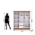 Guarda Roupa Ideal Plus 6 Portas COR:IMBUIA - Imagem 12