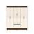 Guarda Roupa Ideal Plus 6 Portas COR:IMBUIA/CHAMP - Imagem 4