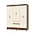 Guarda Roupa Ideal Plus 6 Portas COR:IMBUIA/CHAMP - Imagem 2