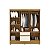 Guarda Roupa Ideal Plus 6 Portas COR:NAT/BRISA/CHAMP - Imagem 3
