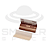 Seda - OCB - Virgin Paper Brown - 1 1/4 Mini Size - Imagem 2