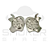 Dichavador de Metal - Apple Mix - 2 Partes - Peace - Imagem 2