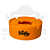 Cinzeiro Sadhu - Silicone - Grande C/ Apoiador - Imagem 1