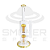Bong de Vidro - Abduzido - Gold Line - Tree 2 Percolator Ambar - Grande - Imagem 1