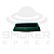 Bolador - Cone Clover - Color 78mm - Verde - Imagem 1