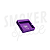 Cinzeiro de Silicone - Quadrado 3 apoios - TGB - Roxo - Imagem 1