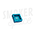 Cinzeiro de Silicone - Quadrado 4 apoios - TGB - Azul - Imagem 1