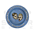 Cinzeiro de Metal - Lion Rolling Circus - Redondo Azul - Imagem 1