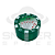 Dichavador De Metal 3 Partes Ficha Poker - Verde - Imagem 1
