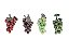 Mini Cacho de Uva Artificial com Efeito Kit com 12 - Imagem 1