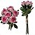 Buquê de Botão de Rosas Artificial Premium Com 6 - Imagem 2