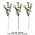 Galho de Flor de Ervilha Doce Artificial 95CM KIT Com 3 Liquidação - Imagem 6