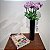Ranúnculo Lilás Com 1 Flor e 1 Botão Artificial Premium 62CM - Imagem 5