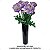 Ranúnculo Lilás Com 1 Flor e 1 Botão Artificial Premium 62CM - Imagem 4