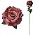 Rosa Inglesa Artificial Queen Anne Premium Luxo 72CM - Imagem 1