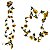 Pendente de Girassol Artificial Guirlanda 200CM Kit Com 3 - Imagem 1