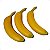 Banana Artificial Luxo Toque Real Kit com 3 - Imagem 2