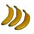 Banana Artificial Luxo Toque Real Kit com 3 - Imagem 3