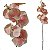 Orquidea Phalaenopsis Salmão Com 5 Flores Artificial Premium - Imagem 1