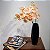 Orquidea Phalaenopsis Salmão Com 5 Flores Artificial Premium - Imagem 3