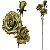 Rosa Decor Fantasia Artificial Premium 60CM Kit com 3 - Imagem 5