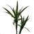 Galho 2 Dracenas Artificial Premium Luxo 85cm - Imagem 2