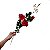 Galho de Rosa Artificial Premium 2 Rosas 1 Botão - Imagem 5