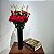 Galho de Rosa Artificial Premium 2 Rosas 1 Botão - Imagem 7