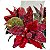 Candelabro de Natal Com Flores Artificiais Luxo Premium - Imagem 3