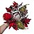 Candelabro de Natal Com Flores Artificiais Luxo Premium - Imagem 6