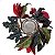 Candelabro de Natal Com Flores Artificiais Luxo Premium - Imagem 5