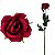 Botão De Rosa Com Toque Real 75cm Flor Artificial - Imagem 5