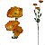 Galho Papoula Com Flores Artificial Premium Kit Com 6 - Imagem 4
