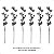Galho Papoula Com Flores Artificial Premium Kit Com 6 - Imagem 9